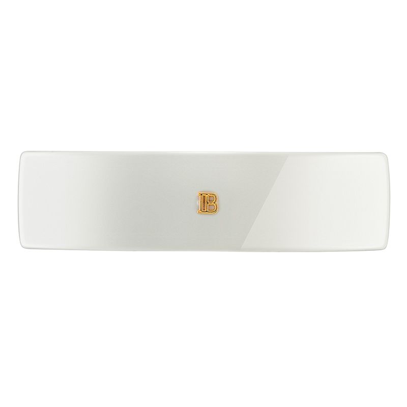 Cellulose Acetate Barrette Pour Cheveux Large White